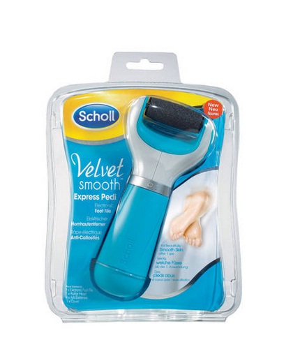 India Desire : Buy Scholl Velvet Smooth Express Pedi Electronic Foot File (Multi Color) At Rs 558 From Amazon